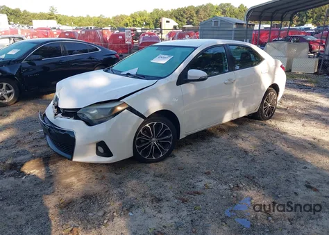 2016 Toyota Corolla S Plus z USA, uszkodzony, nr VIN 2T1BURHE4GC593136